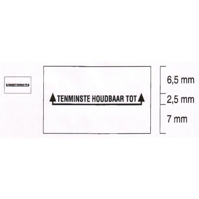 Klika - Etiquette 2616 blanc permanent droit Au moins h 3 pièces