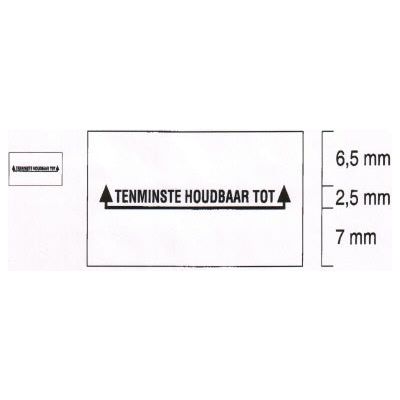 Klika - Etiket 2616 wit perm rechthk Tenminste h - 3 stuks