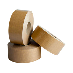 Klika - Papierklebeband verstärkt 70 mm x 150 Meter braun (nicht selbstklebend)