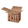 Klika - Carton d'expédition de bouteilles pour 12 bouteilles 420 x 305 x 368 mm | 5 pièces