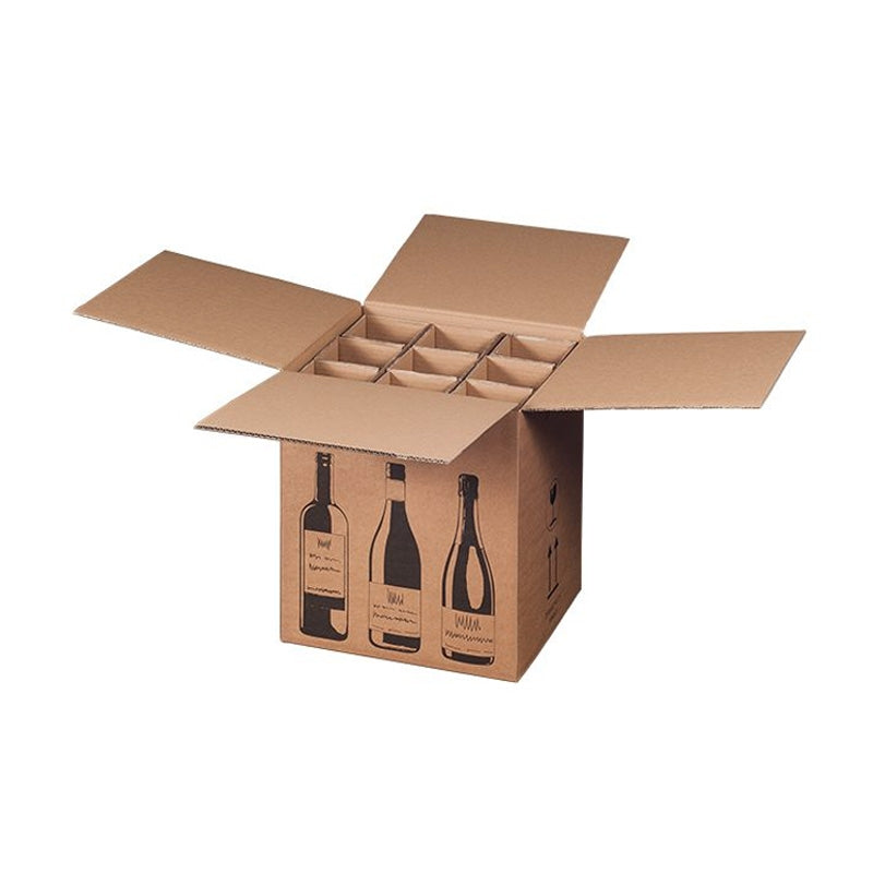 Klika -  Flesverzenddoos voor 9 flessen 316 x 305 x 368 mm | 5 stuks