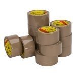 Klika -  Pvc e (nar) 32 micron 50 mm x 66 meter bruin | 6 stuks