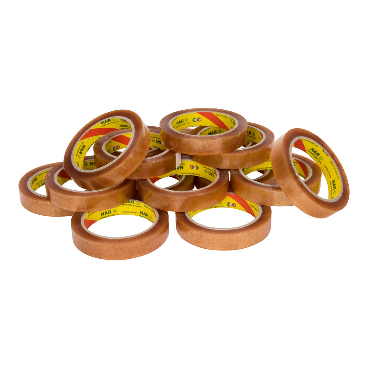 NAR - Pp solvant e () 28 microns 19 mm x 66 mètres transparent | 16 pièces