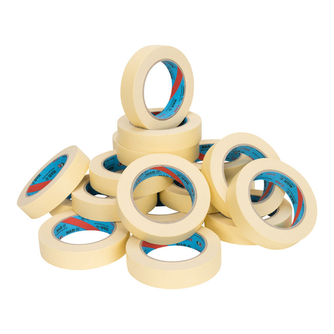 NAR - Maskinge () 58 Gramm/m2 25 mm x 50 Meter gelb-beige | 12 Stück