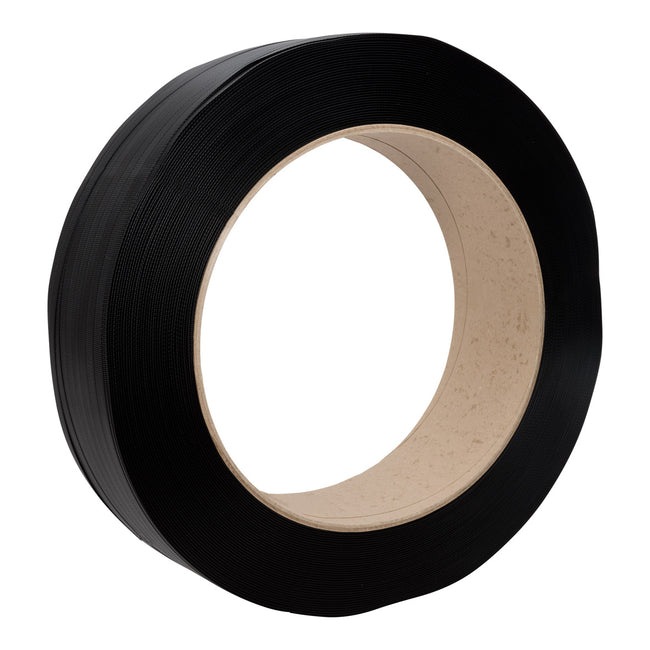 Klika -  Pp band 12 mm x 073 mm 2000 meter zwart (rolkern 406 mm)