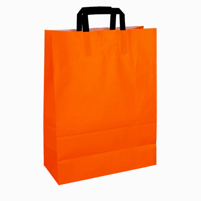 Klika -  Papieren draagtassen oranje 320 x 140 x 420 mm 80 gram/m2