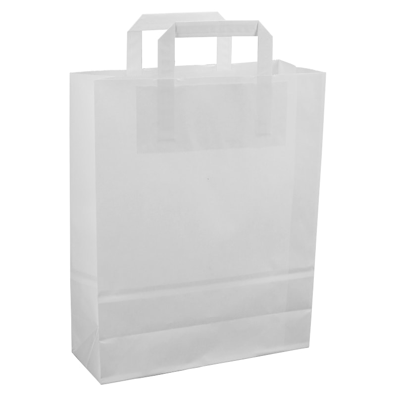 Klika - Sacs en papier blanc 260 x 100 x 330 mm 80 grammes/m2
