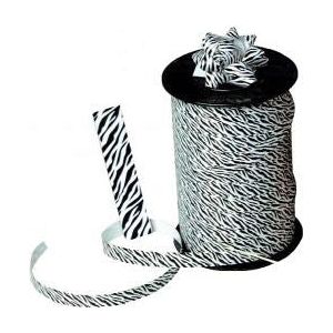 Krullint - Krullint dieren: zebra print 10mm x 250 meter