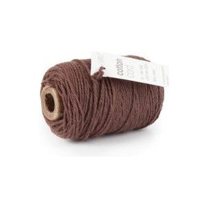 Cotton Cord / Katoen touw 50 meter bruin ø2mm