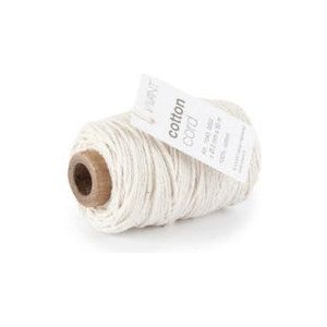 Cotton Cord / Katoen touw 50 meter creme ø2mm