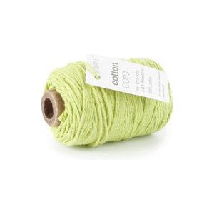 Cordon coton / Corde coton 50 mètres vert ø2mm