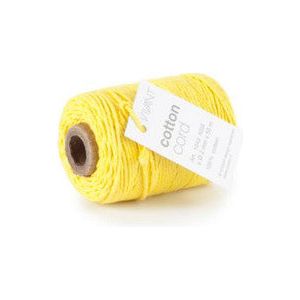 Cotton Cord / Katoen touw 50 meter mosterd geel ø2mm