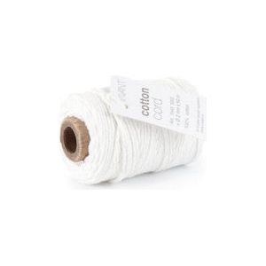 Cotton Cord / Katoen touw 50 meter wit ø2mm