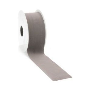 Bandvelvet Veloers 25 mm x 5 Meter Taupe