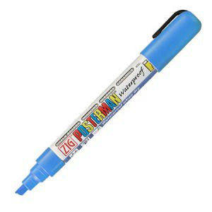 Posterman - Krijtstift posterman PMA-50 beitelpunt 2-6mm licht blauw